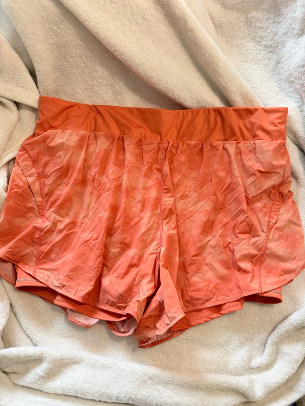 Fabletics Orange Athletic Shorts